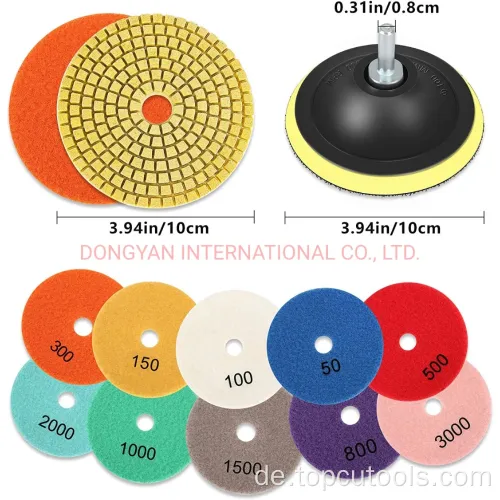 4 &quot;Diamond Polishing Pads